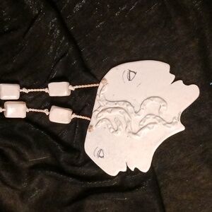 Porcelain Necklace or Wall Hanging